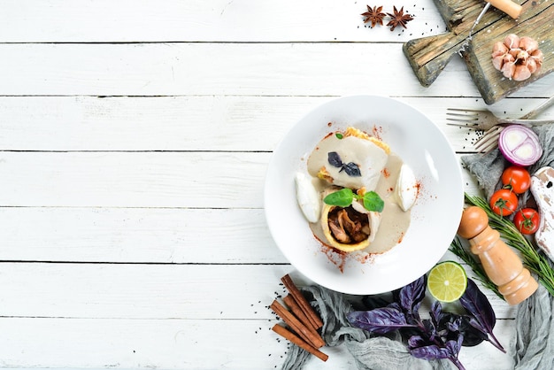 Homemade dishes on a table